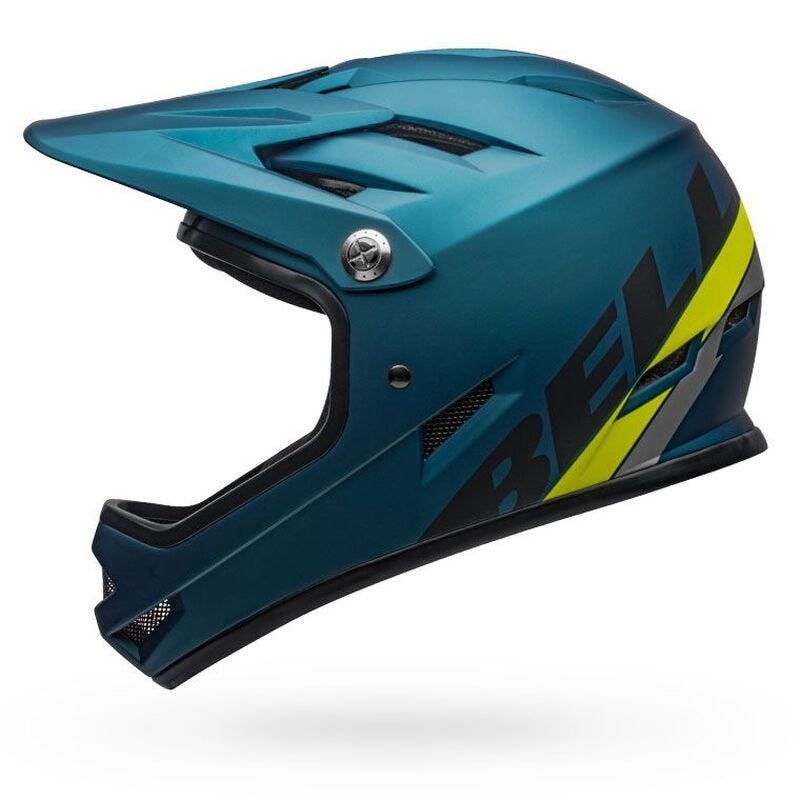 Bell Sanction Fullface Helmet Blue/Hi-Viz