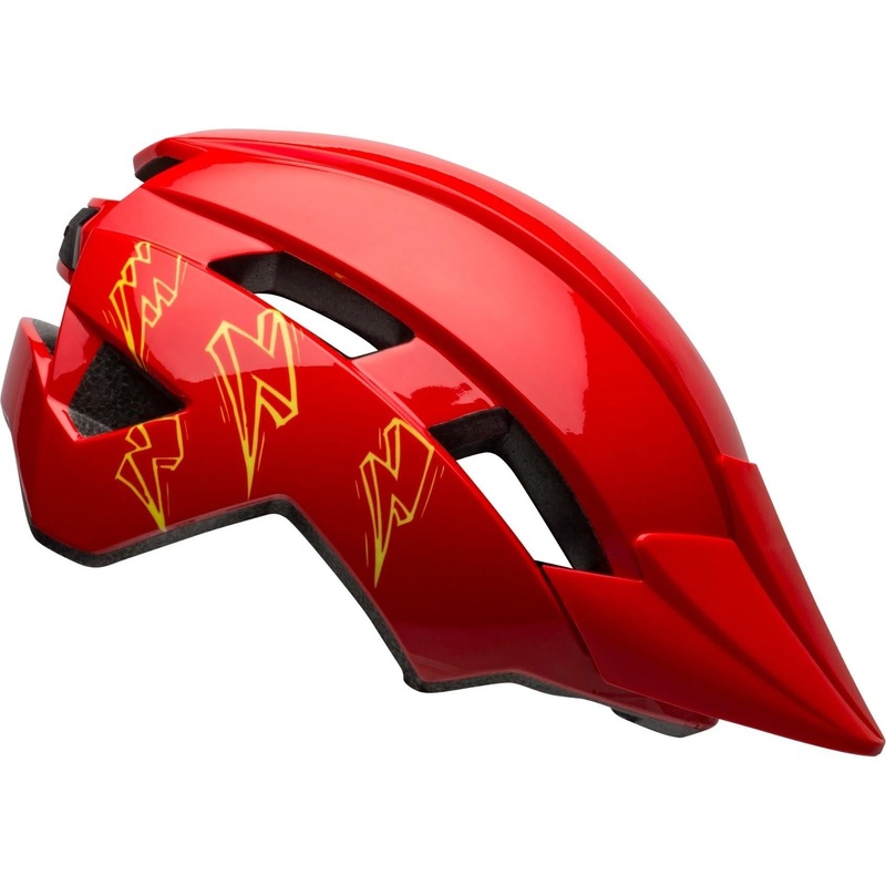 Bell Sidetrack II Kids Helmet Red Bolts