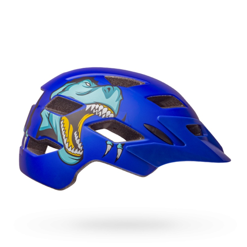 Bell Sidetrack Kids Helmet Mat Blue Rex Uni
