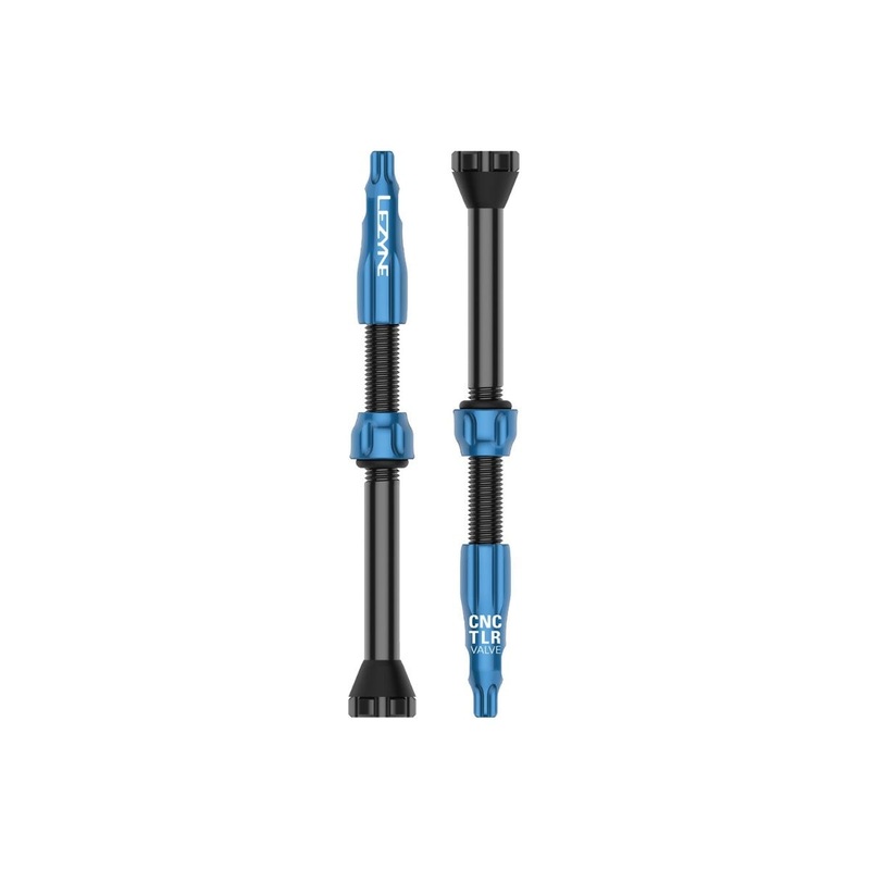 Lezyne CNC TLR Valves Blue 60mm