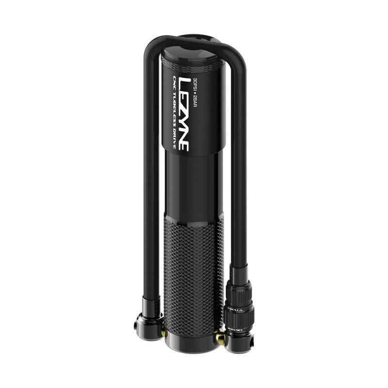 Lezyne CNC Tubeless Drive Pump and Repair Kit Black