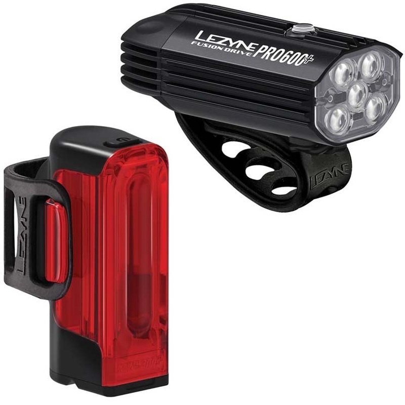 Lezyne Fusion Drive Pro 600+/Strip Drive 300+ Lightset