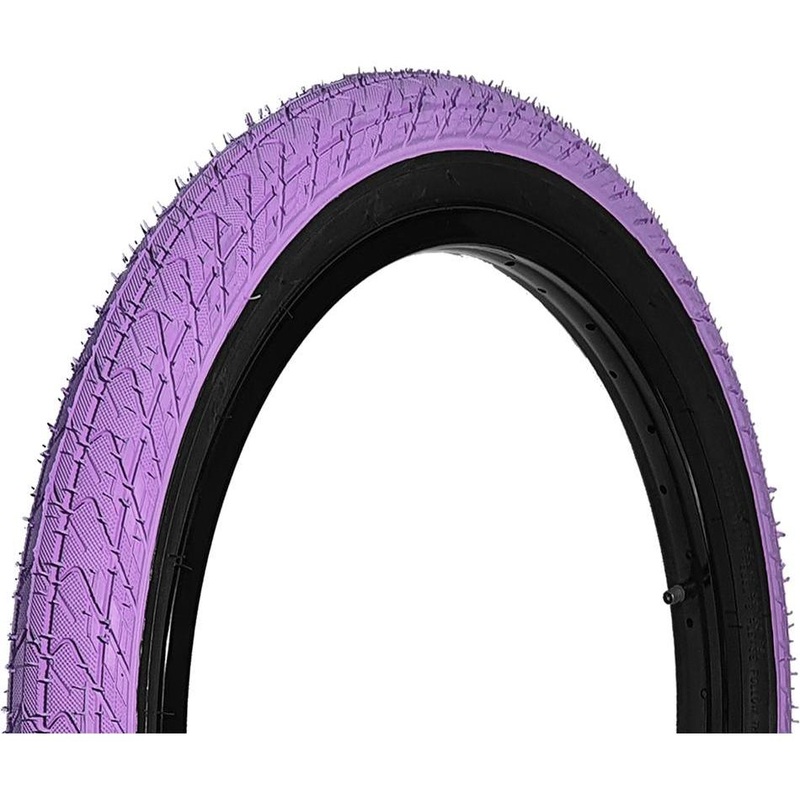 DRS Arrow FS Coloured BMX Tyre 20 x 2.25'' Purple/Black Wall