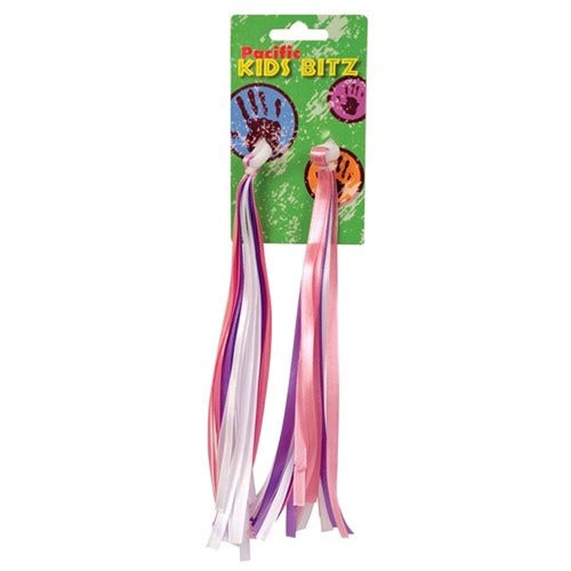 BC Handlebar Streamers Pink, Purple & White