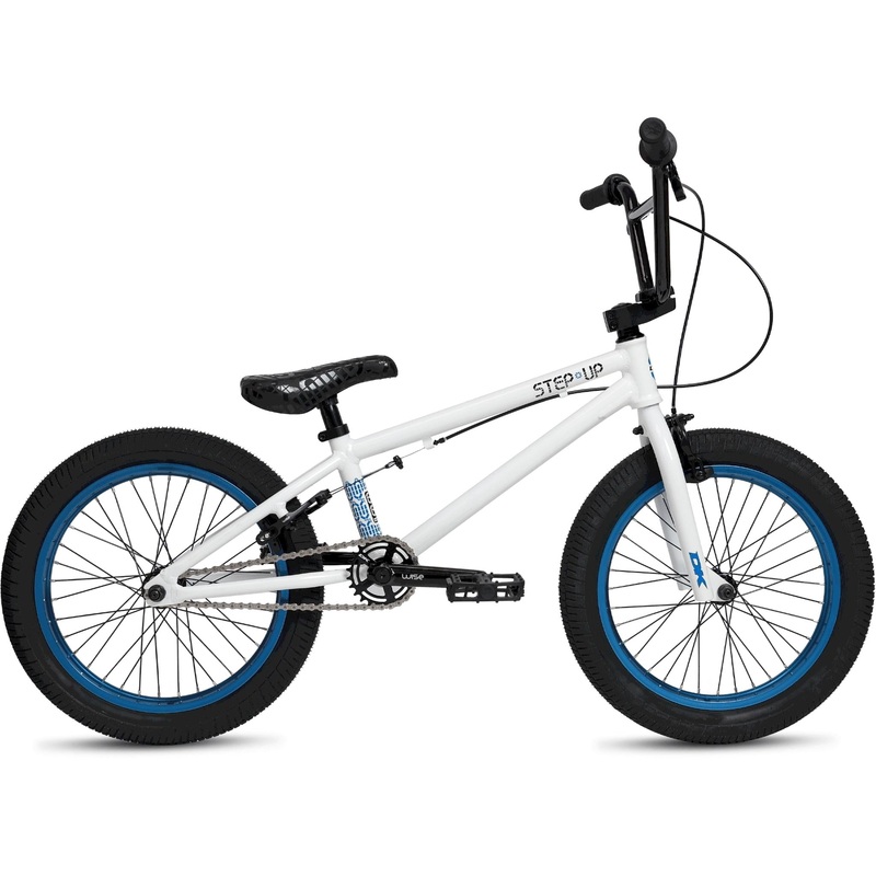 DK Step Up 18'' BMX Bike White/Blue