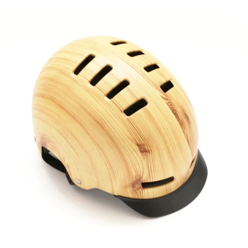 Lazer Street Deluxe Helmet Brown Wood