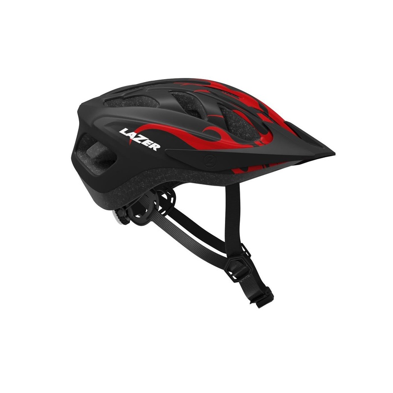 Lazer J1 Youth Helmet Red Flames