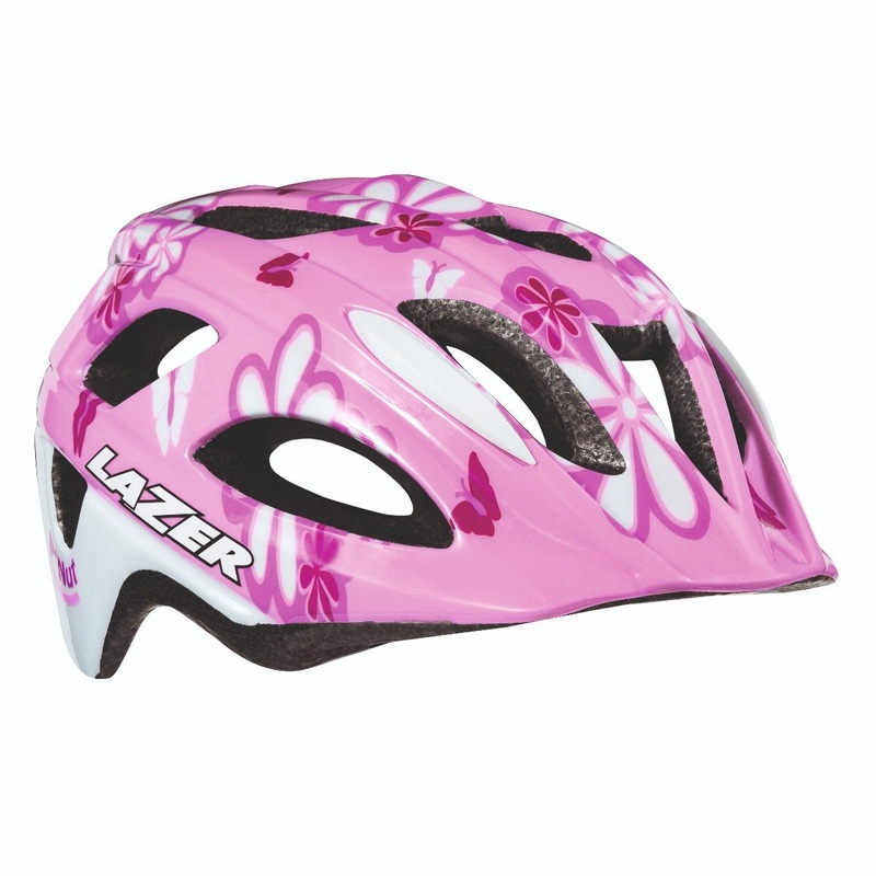 Lazer PNUT Girls Helmet Flower Pink