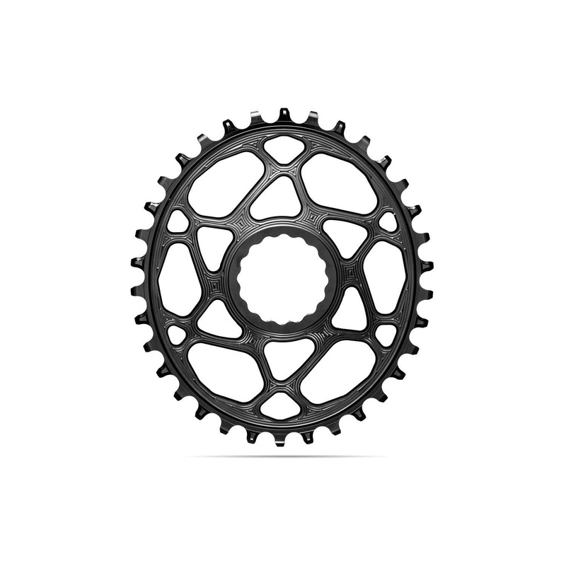 absoluteBLACK Oval Premium Chainring Race Face Cinch Shimano HyperGlide+ 12spd Direct Mount Boost 1x Narrow Wide Black