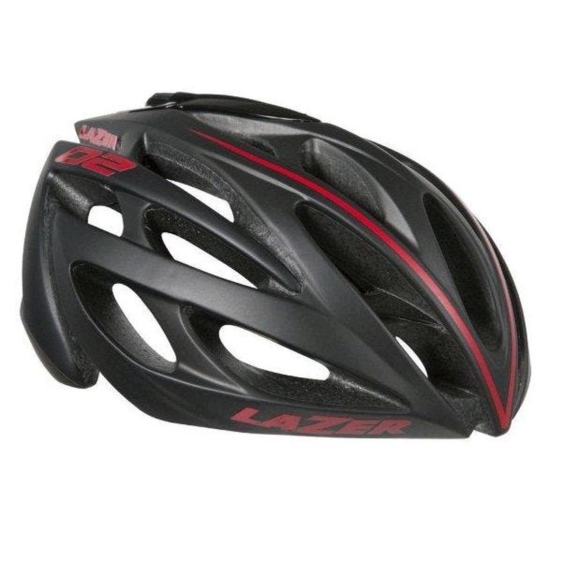Lazer 02+ deluxe Helmet Black/Red