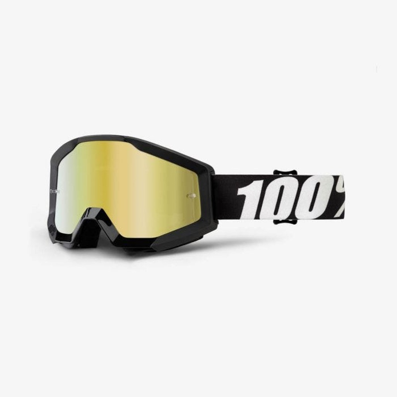 100% Strata Goggles Outlaw Mirror Gold Lens