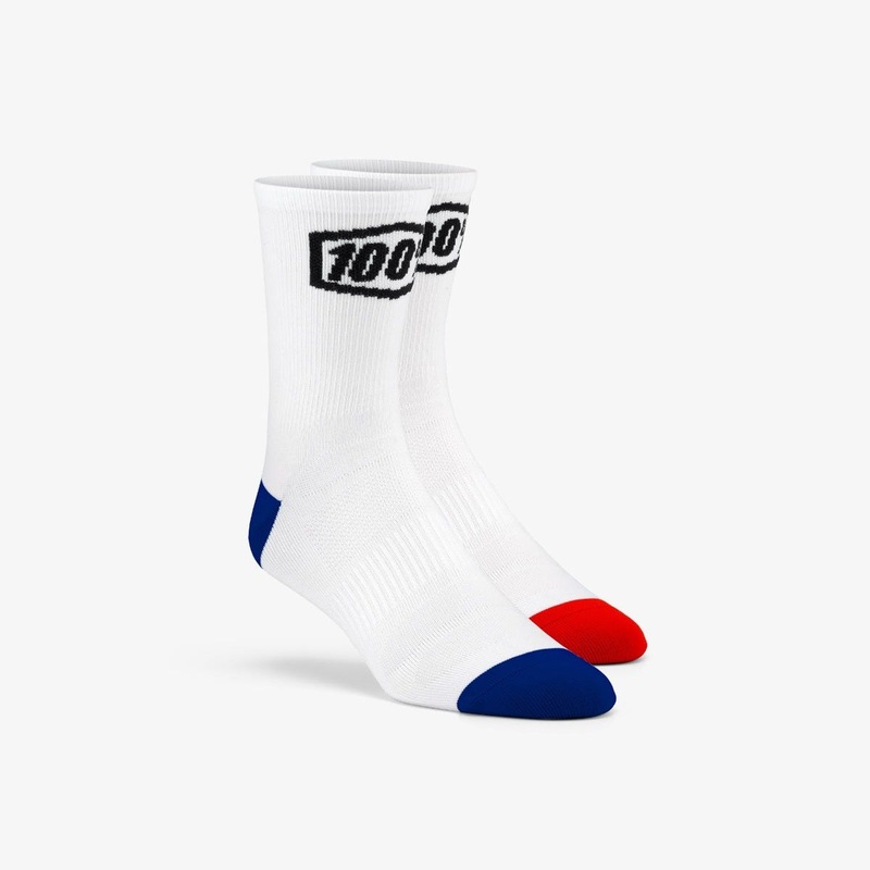 100% Terrain Performance Socks White
