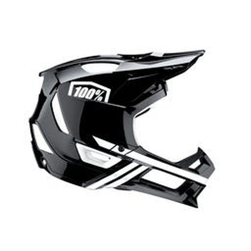 100% Trajecta Full Face Helmet Black/White