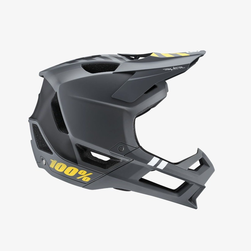 100% Trajecta Fullface Helmet Charcoal