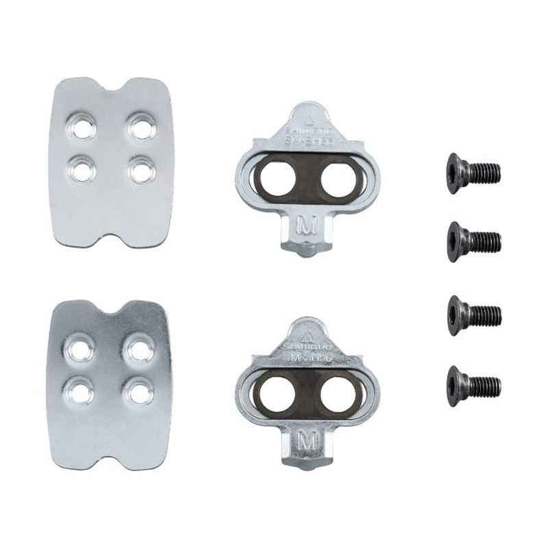 Shimano SM-SH56 SPD Multiple-Release Cleat Set With Cleat Nut Silver