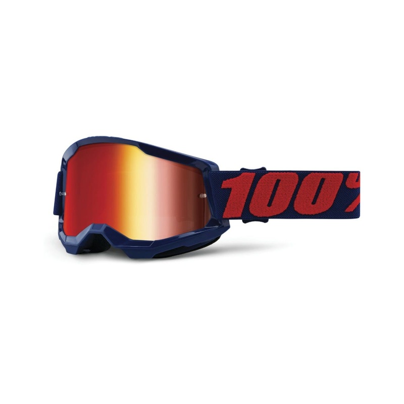 100% Strata 2 Goggles Masego Blue/Mirror Red
