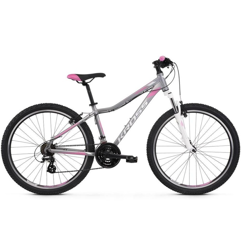 Kross Lea 2.0 27.5 Women's Mountain Bike Silver/White/Pink SM (2019)