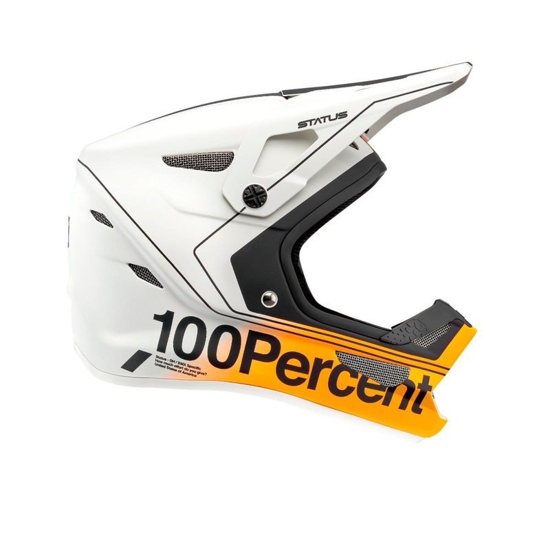 100% Status Full Face Youth Helmet Carby/Silver