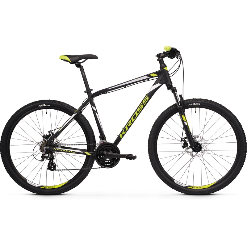 Kross Hexagon 3.0 26 Mountain Bike Black/Lime/Silver