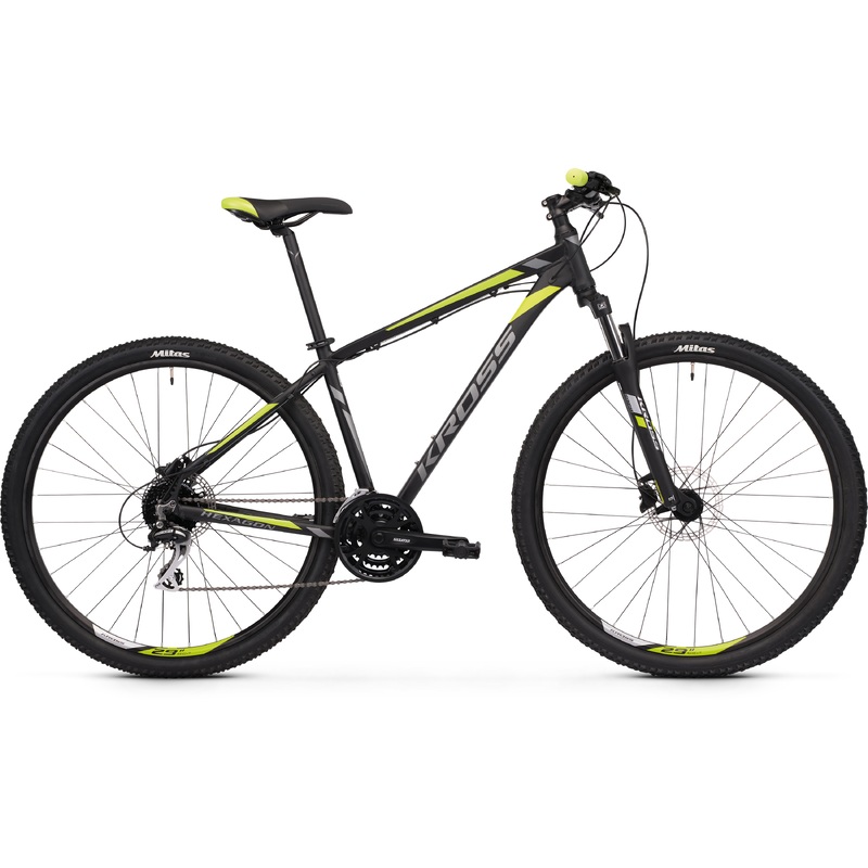 Kross Hexagon 5.0 27.5 Mountain Bike Black/Graphite/Lime