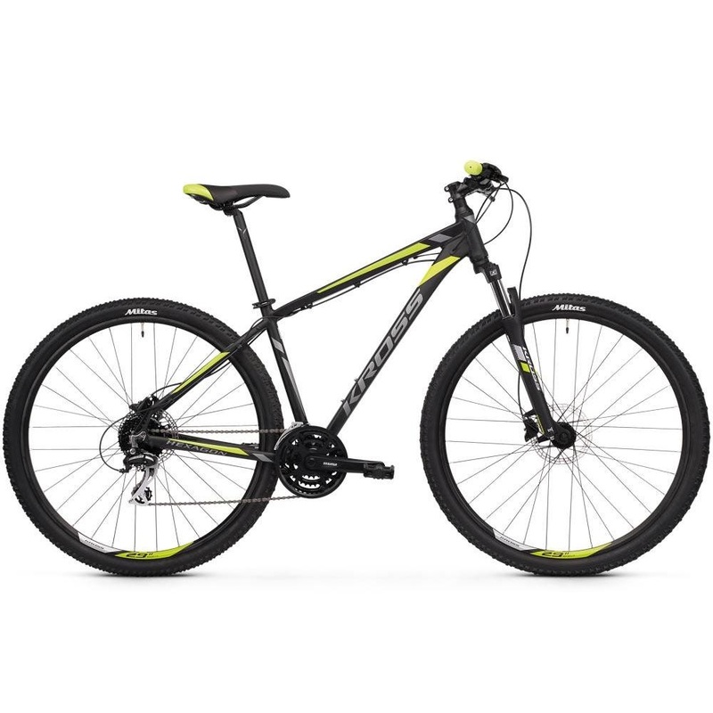 Kross Hexagon 5.0 27.5 Mountain Bike Black/Graphite/Lime XS (2019(