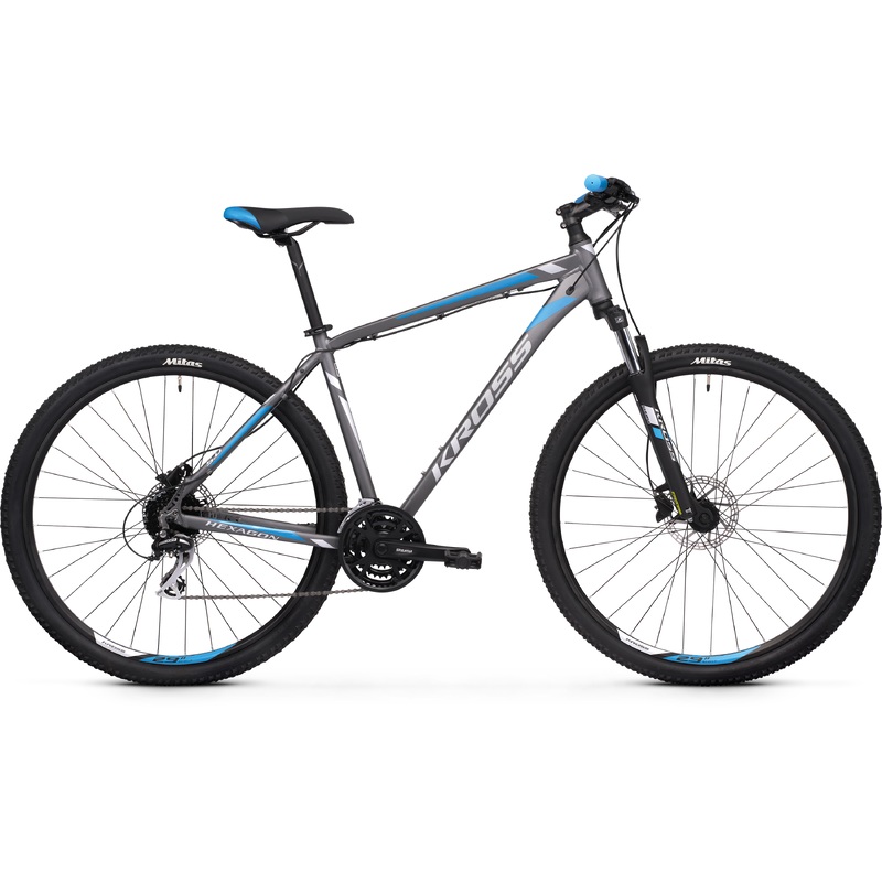 Kross Hexagon 5.0 29 Mountain Bike Graphite/Silver/Blue
