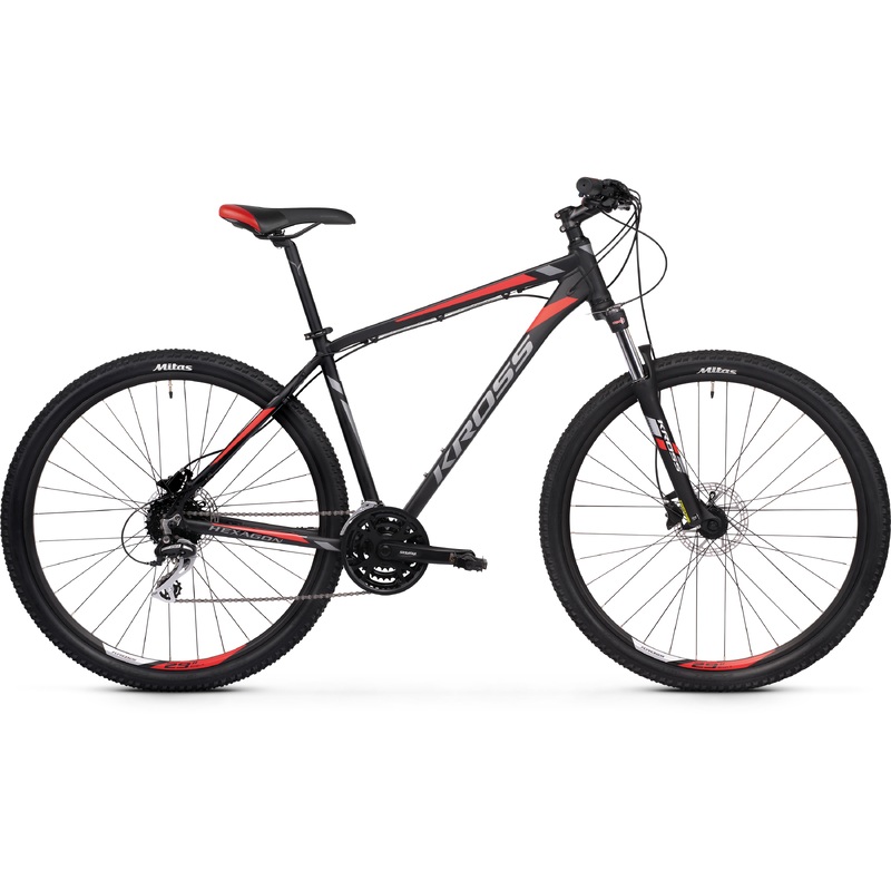 Kross Hexagon 6.0 27.5 Mountain Bike Black/Graphite/Red