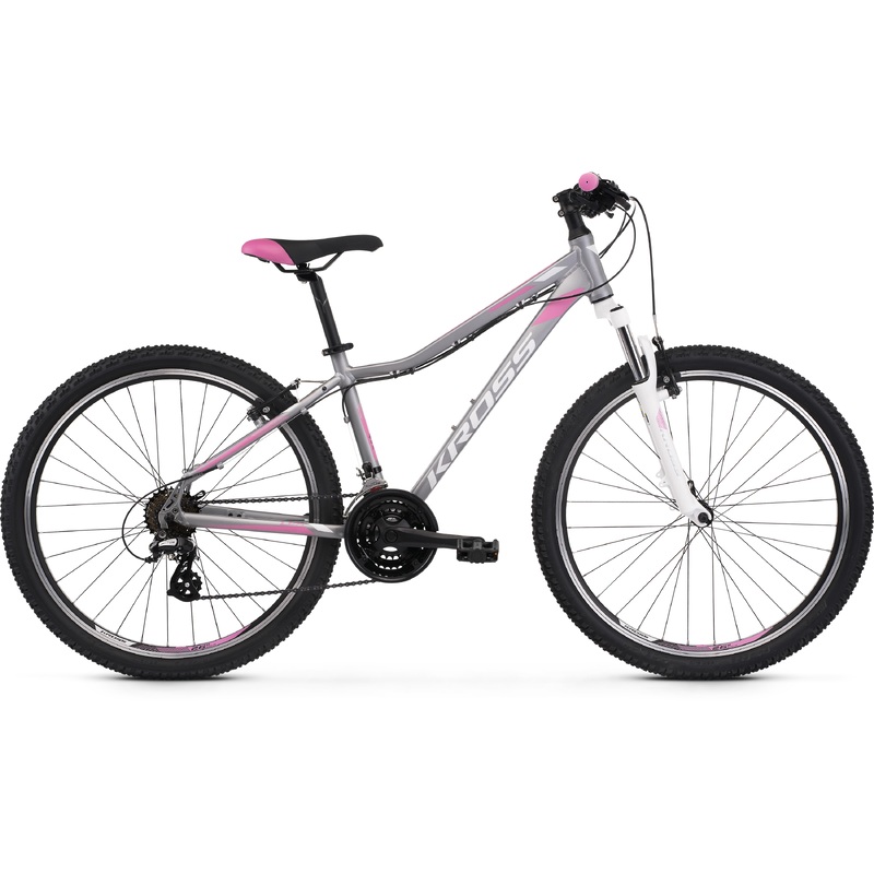 Kross Lea 2.0 26 Mountain Bike Silver/White/Pink