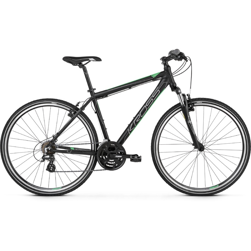 Kross Evado 2.0 700c Hybrid Bike Black/Green