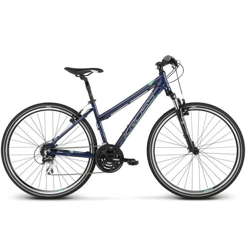 Kross Evado 3.0 700c Hybrid Bike Navy Green