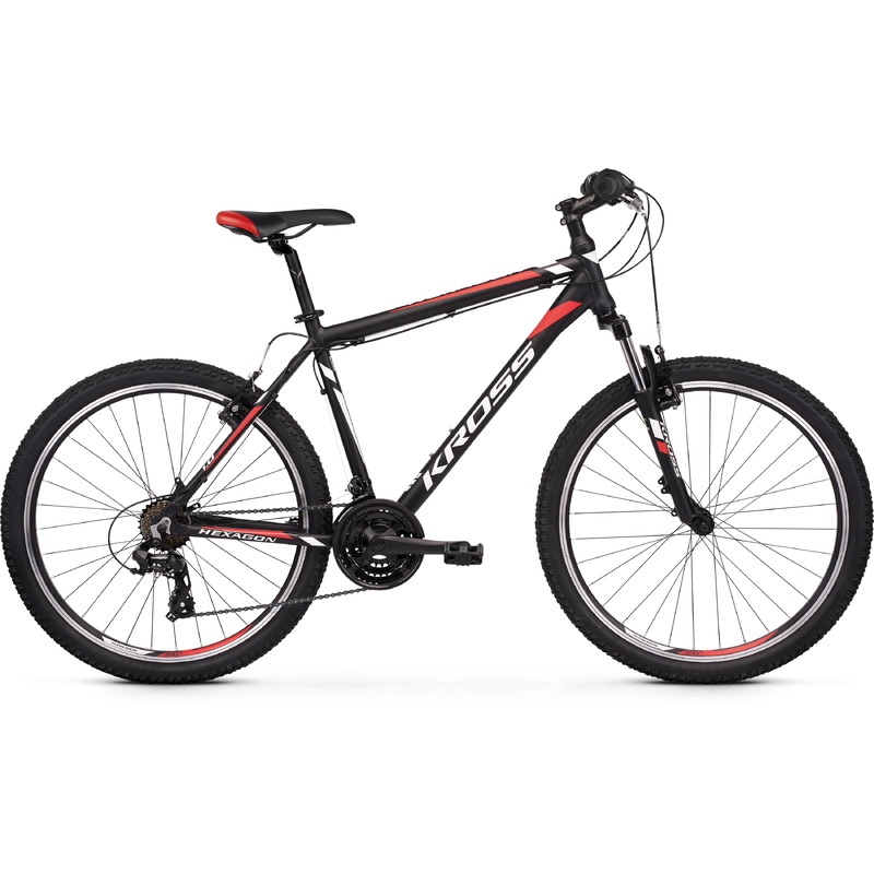 Kross Hexagon 1.0 26 Mountain Bike Black/White/Red (2020)