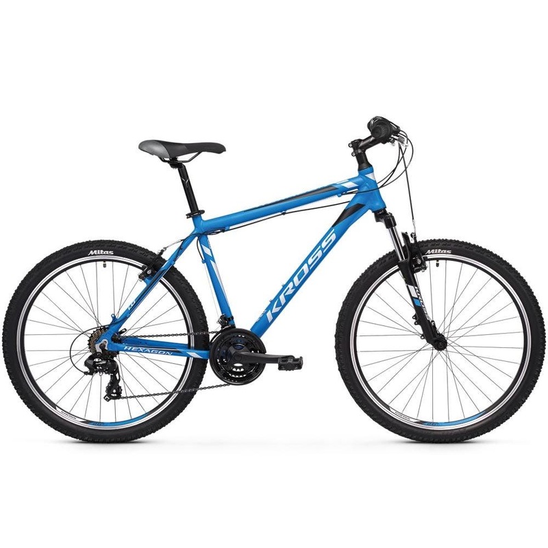 Kross Hexagon 1.0 26 Mountain Bike Blue/Silver/Black