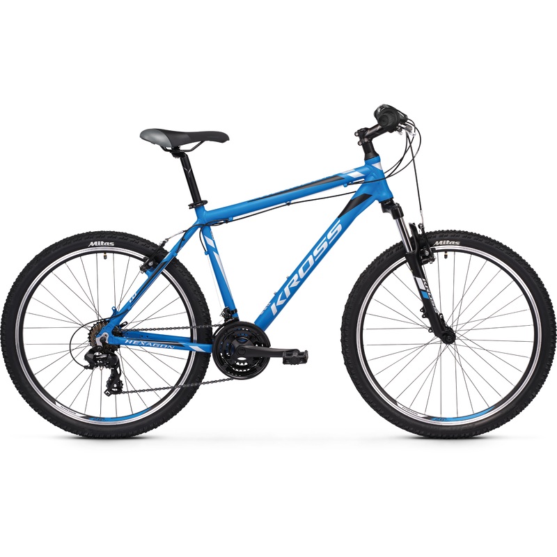Kross Hexagon 1.0 26 Mountain Bike Blue/Silver/Black SM (2020)