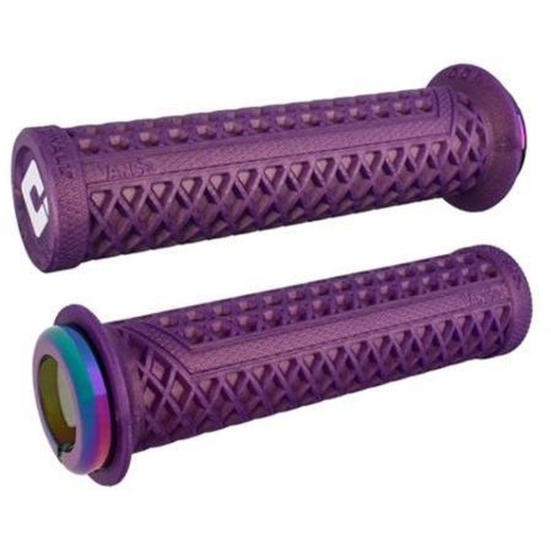 ODI Vans V2.1 Lock On Grips Iridium Purple/Oil Slick