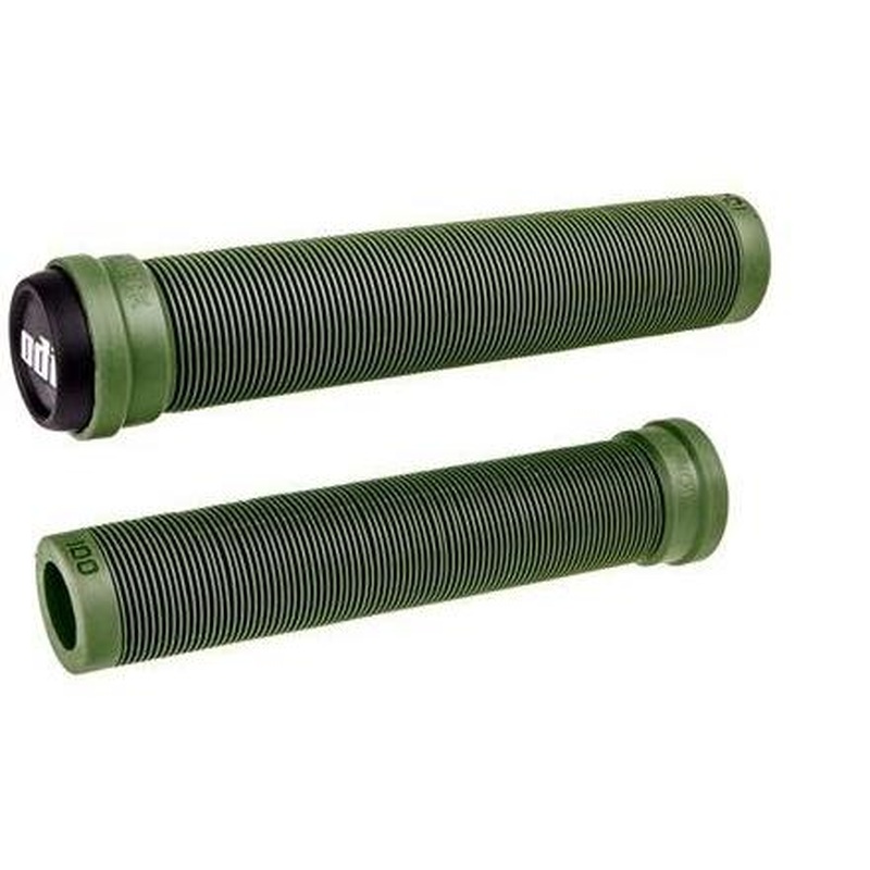 ODI Longneck SLX Flangeless BMX Grips 160mm Army Green