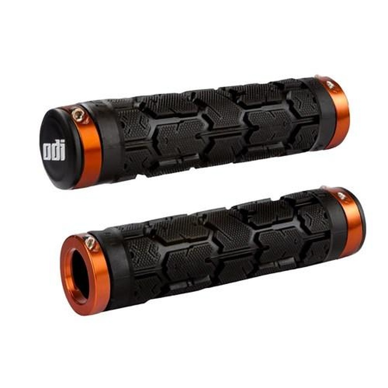 ODI Rogue MTB Lock On Grips Black/Orange Clamp
