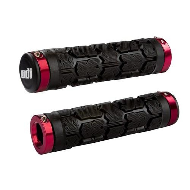 ODI Rogue MTB Lock On Grips Black/Red Clamps