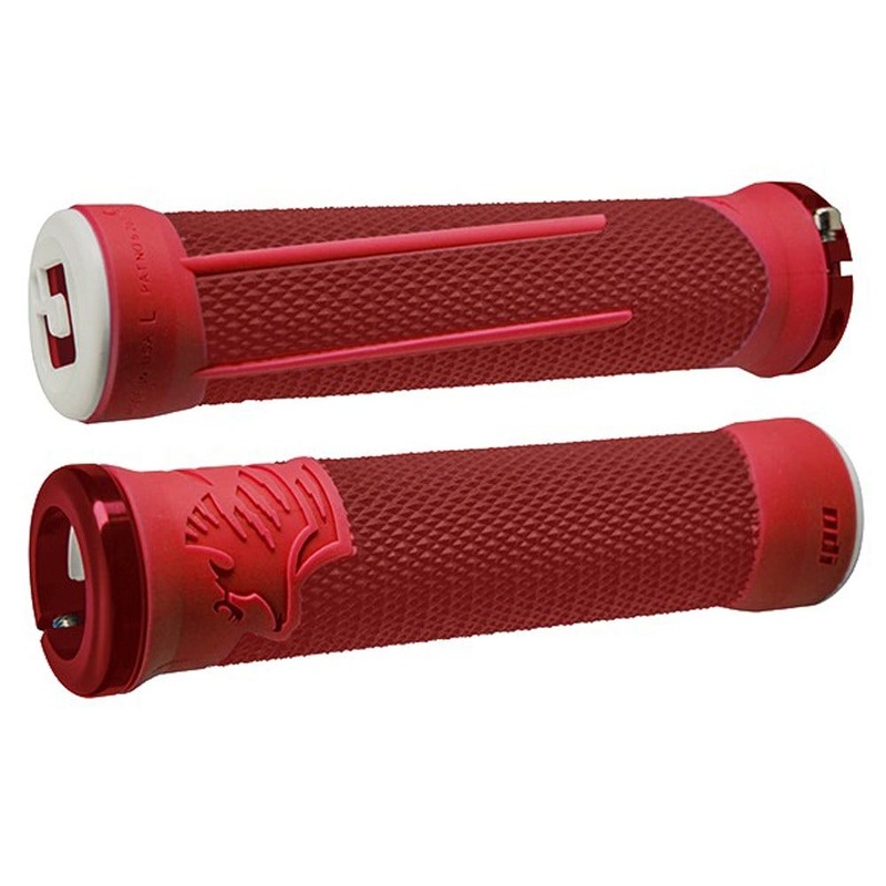 ODI Elite Pro v2.1 Lock-On MTB Grips Red/Fire
