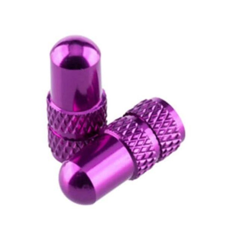 Deity Presta Valve Cap Purple (Pair)