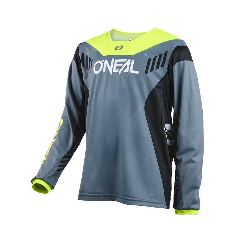 O'Neal Element Fr Hybrid Long Sleeve Youth Jersey Grey/Neon Yellow