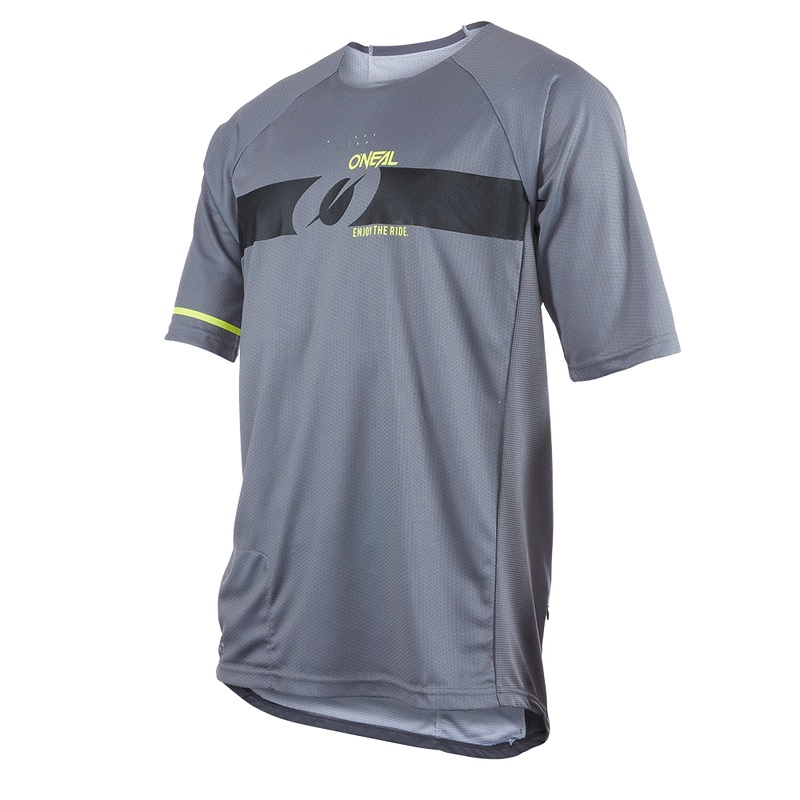 O'Neal Pin It Short Sleeve Jersey Grey/Neon Yellow