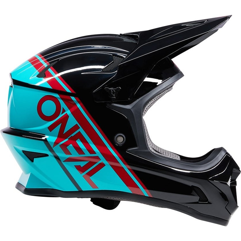 O'Neal Sonus Fullface Helmet Split Black/Teal
