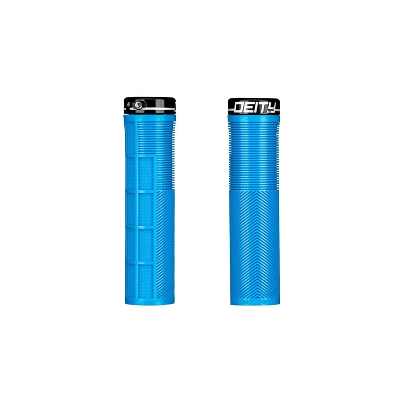 Deity Knuckleduster Lock On Grips Blue