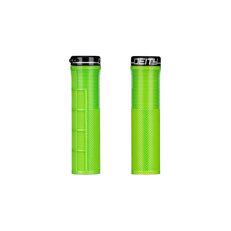 Deity Knuckleduster Lock On Grips Green