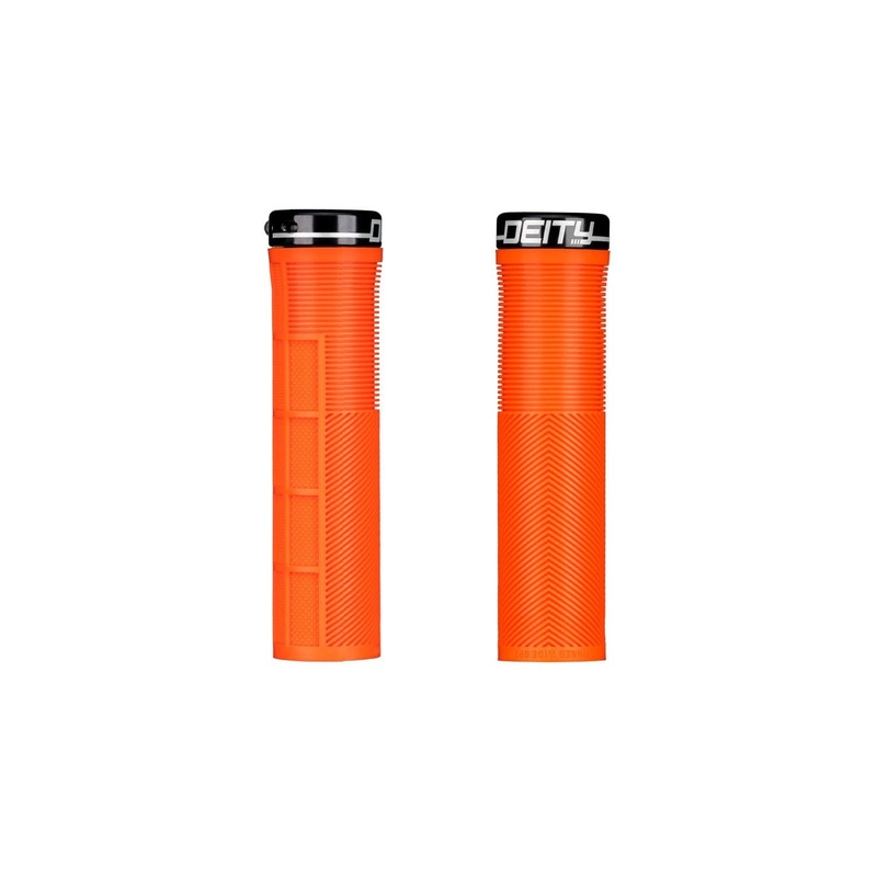 Deity Knuckleduster Lock On Grips Orange