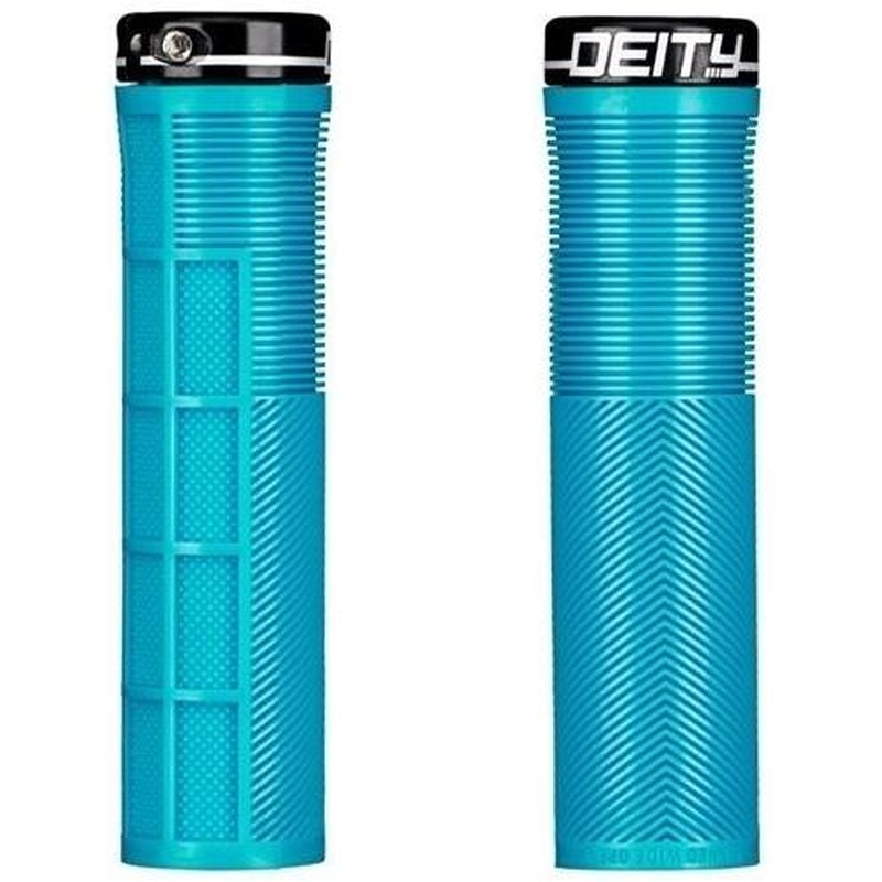 Deity Knuckleduster Lock On Grips Turquoise