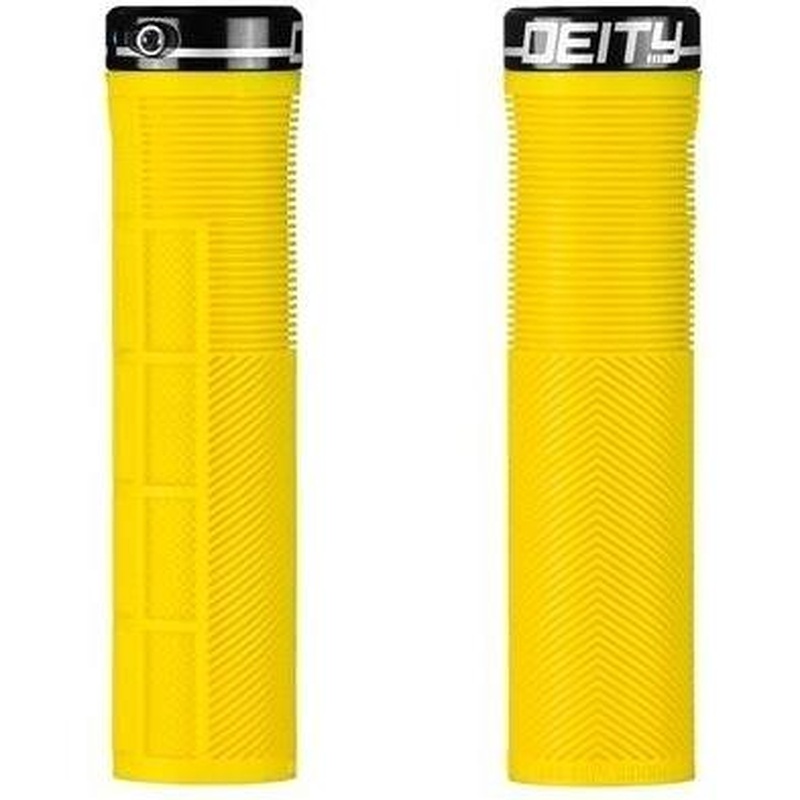 Deity Knuckleduster Lock On Grips Yellow