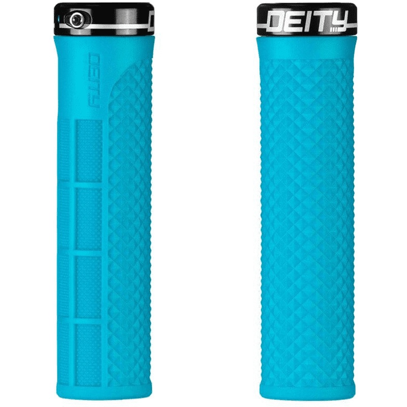 Deity Lockjaw Grips Turquoise