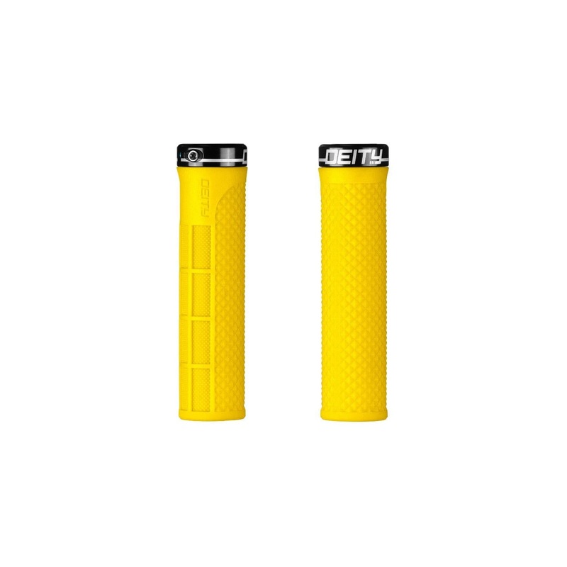 Deity Lockjaw Grips Yellow Limited Edition