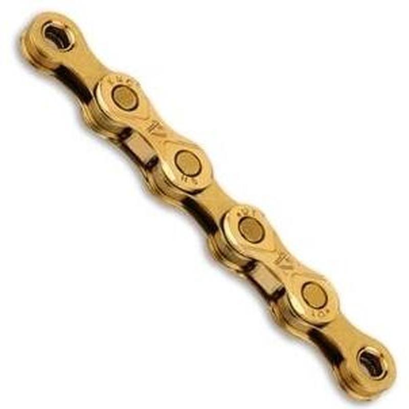 KMC E12 12 Speed Chain 1/2 x 11/128'' 130L Ti-N Gold